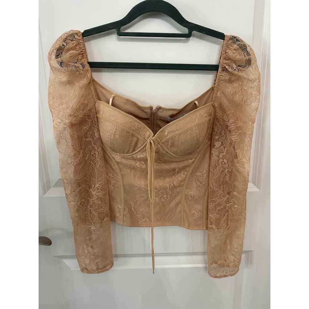 Chelsea & Violet Lace Sweetheart Blouse